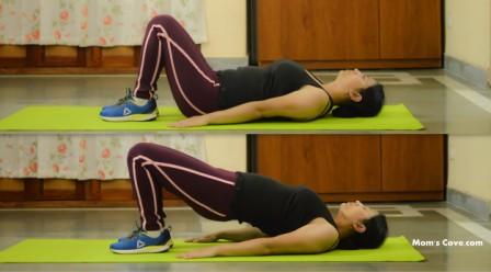 Mat exercise Bridge position