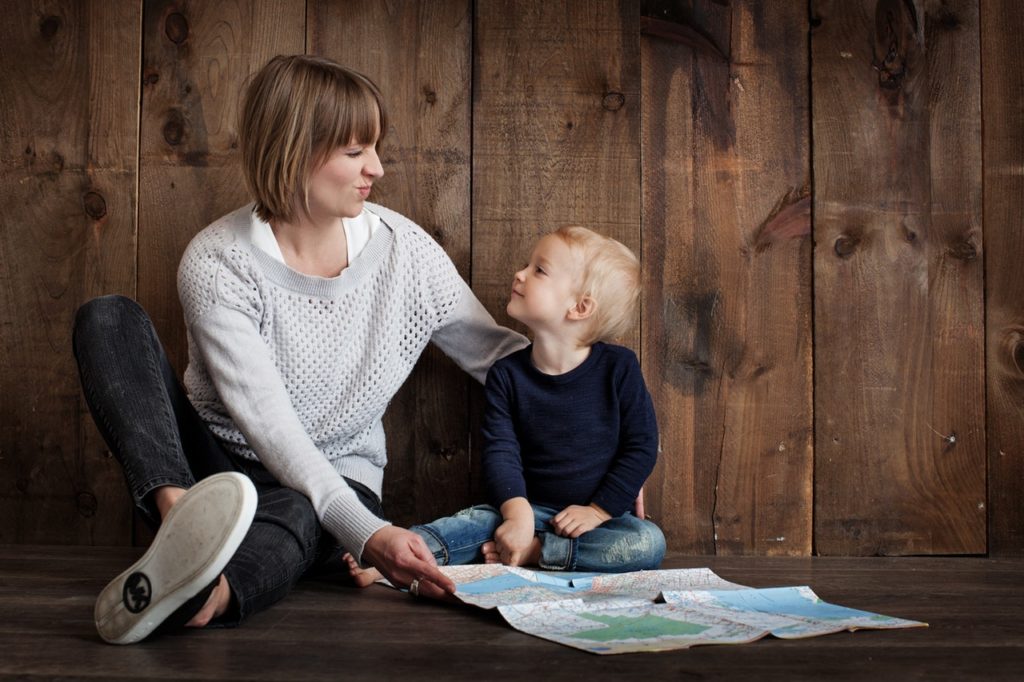 importance of storytelling- mother telling story to son