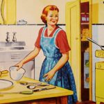 importance of being a homemaker (graphic housewife in kitchen)