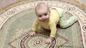 Baby crawling